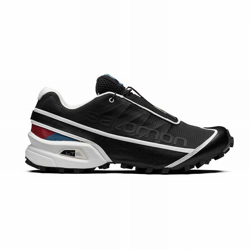 SALOMON UK STREETCROSS - Mens Trail Running Shoes Black/White,XFUA21680